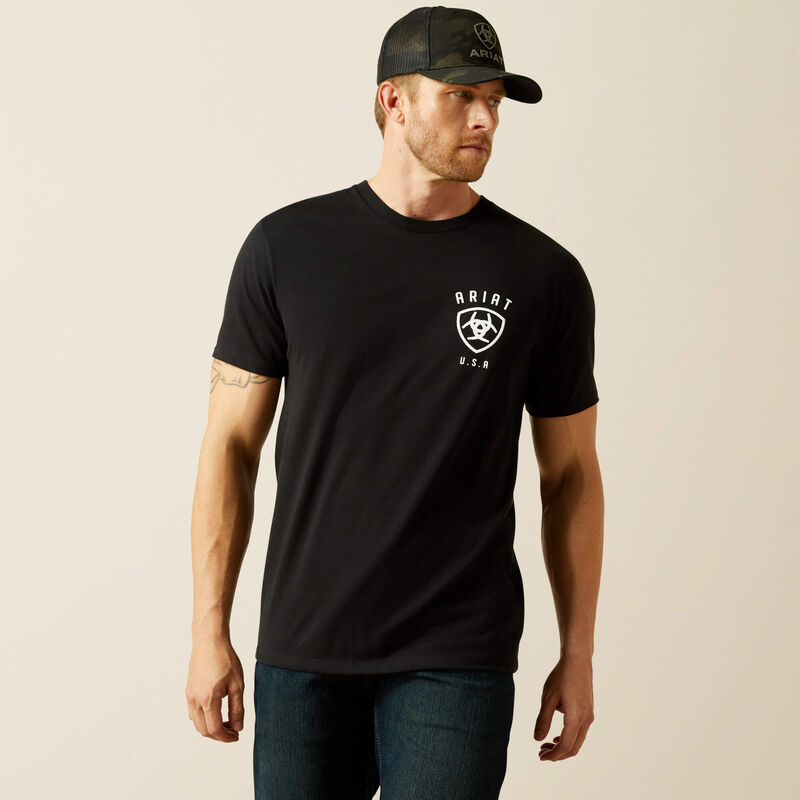 Ariat T-Shirt "Faded Bull" Gr. M<br>