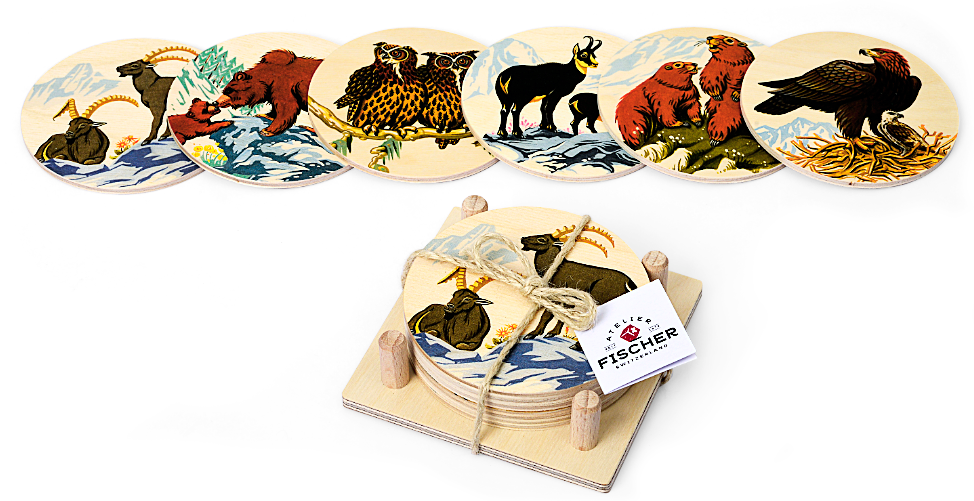 Untersetzer Alpentiere<br>