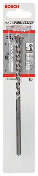 Betonbohrer CYL-3, Silver Percussion, 6,5 x 90 x 150 mm, d 5,5 mm, 1er-Pack<br>