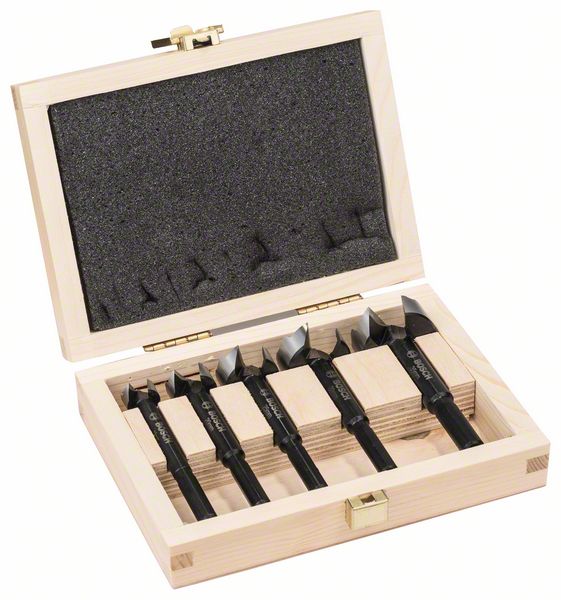 Forstnerbohrer-Set, 5-teilig, 15 - 35 mm, toothed-edge<br>