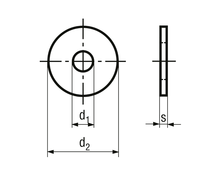Carrosserie Scheiben ohne Fase, INOX<br>