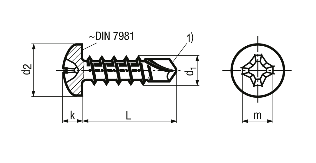 Linsen-Bohrschrauben Form N ecosyn&reg;-dril<br>