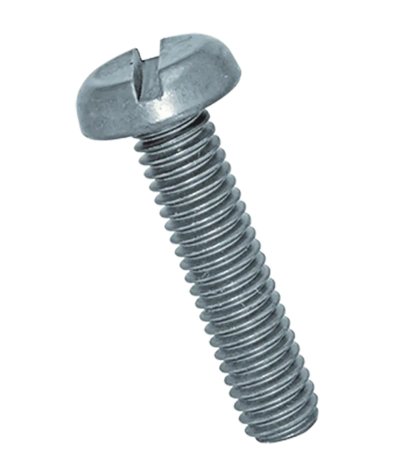 Flachkopfschrauben Pan-Head mit Schlitz<br>