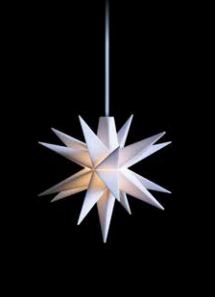 Fester-Stern LED 18 Zacken, weiss<br>