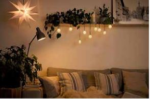 Fenstersternenkette LED 9 Zacken, 9 Sterne<br>