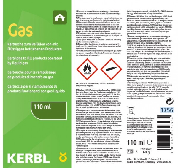 Ersatzgas 110 ml<br>