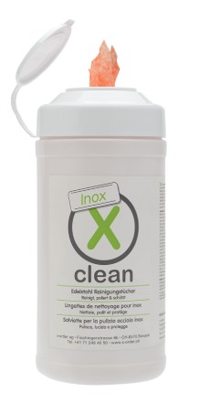Edelstahl Reinigungst&uuml;cher, x-clean<br>