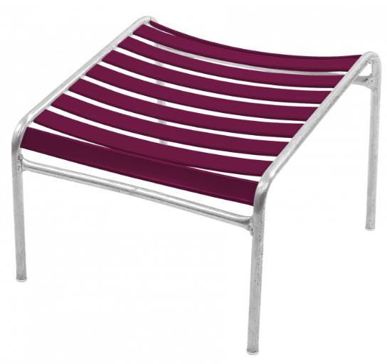 Hocker Lounger Säntis <br> Farbe : bordeaux