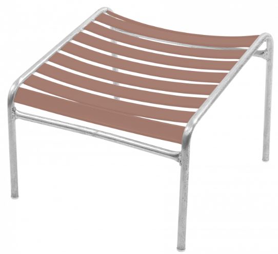 Hocker Lounger Säntis <br> Farbe : pastellterracotta