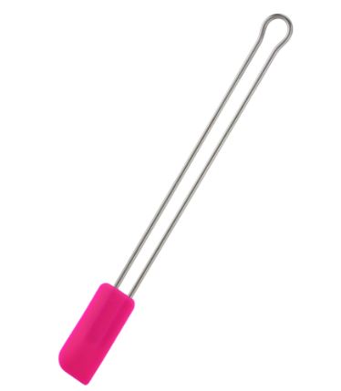 Teigschaber pink schmal 26 cm<br>