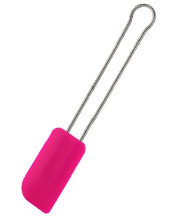 Teigschaber pink breit 26 cm<br>