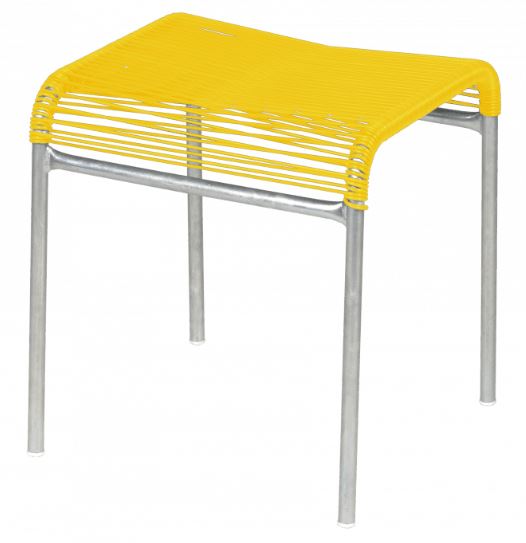 Hocker Säntis 1er Spaghetti gelb<br> Farbe: gelb