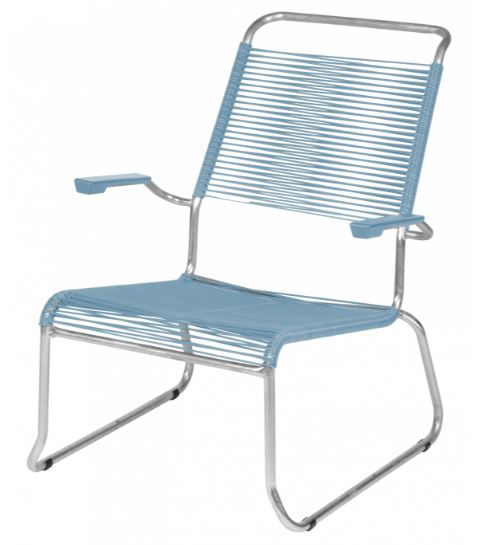 Kufen-Lounger Säntis Hochlehner <br> Farbe: pastellblau