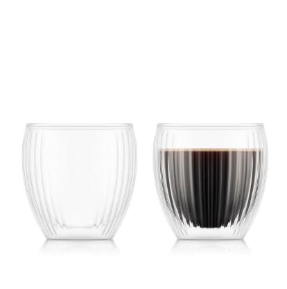 Glas Pavina doppelwandig geriffelt, Bodum<br>