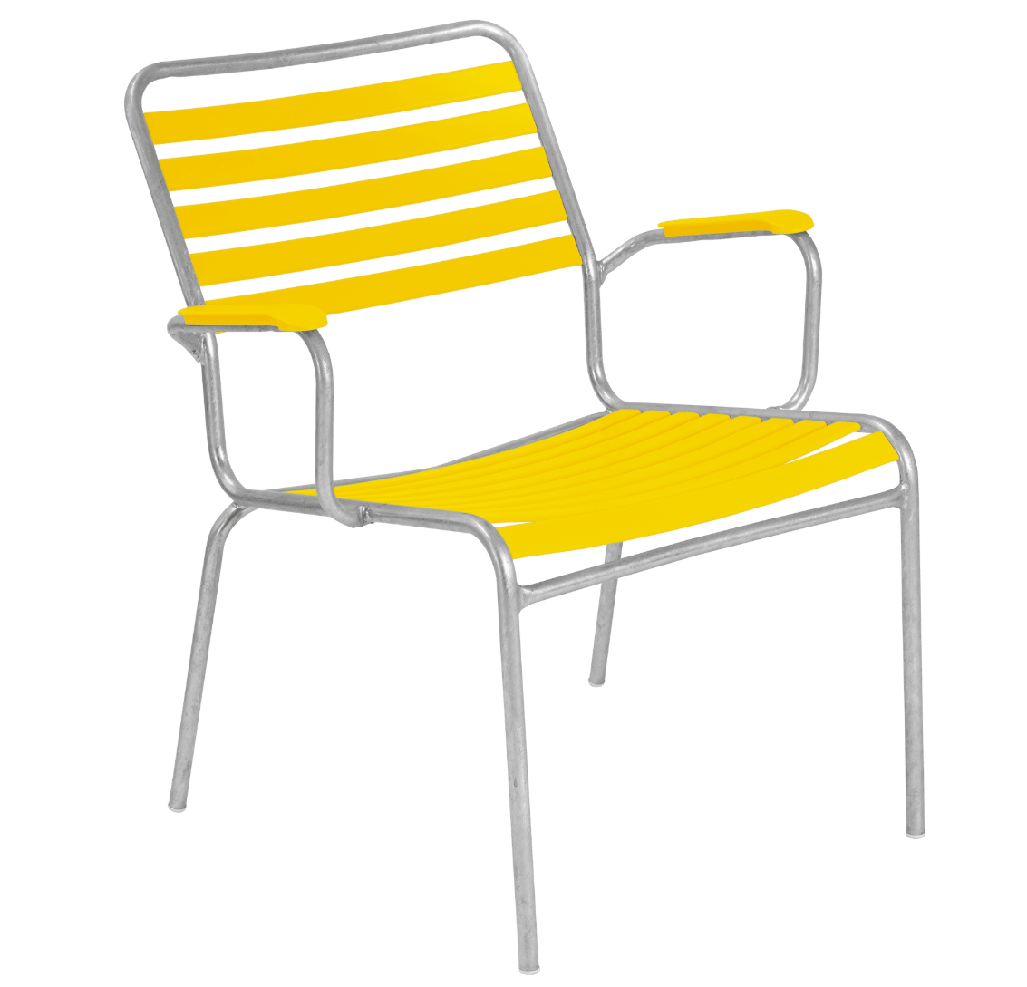 Sessel Rigi Salon m. Arml. gel<br> Farbe: gelb