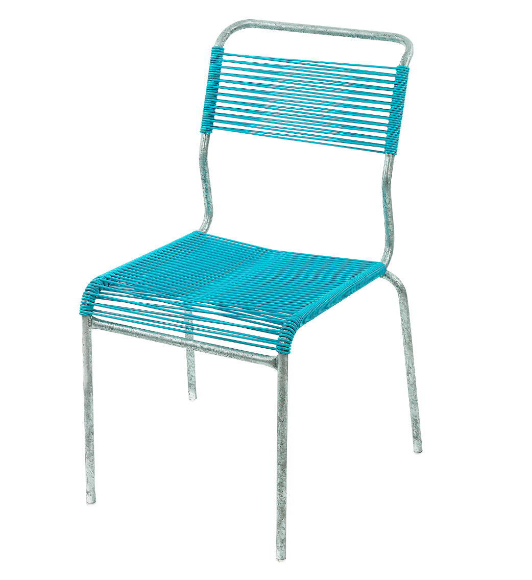Sessel Spagh.o.Arml. t&uuml;rkis<br> Farbe: türkis
