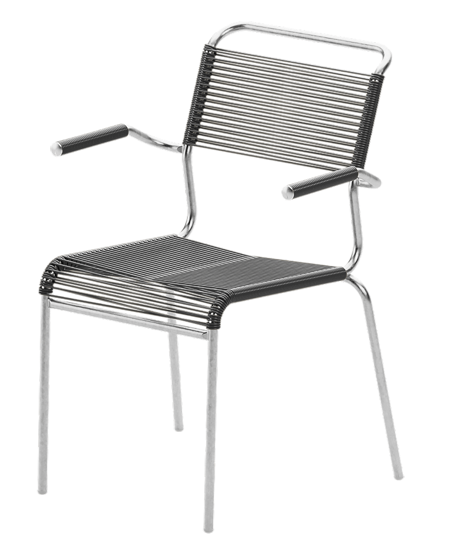 Sessel Spagh.m.Arml. anth.<br> Farbe: anthrazit