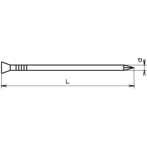 SK Drahtstift 1x10mm blank<br>