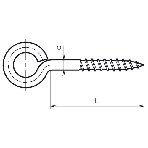 Ringholzschraube weiss 16x6x2.8mm<br>