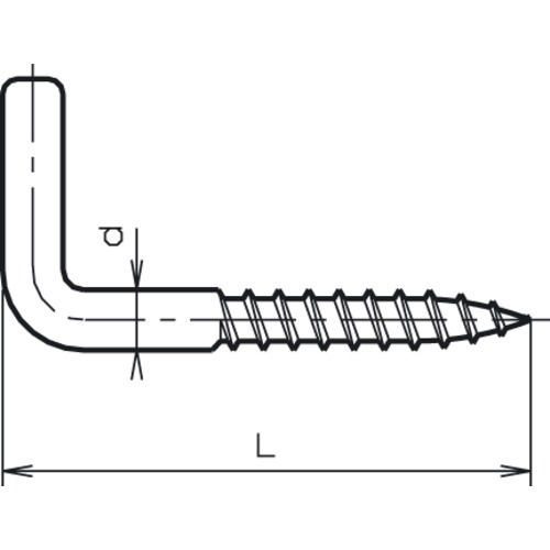 Winkelholzschraube verzinkt 25x10x2.3mm<br>