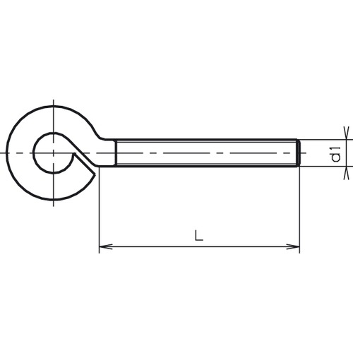 Ringschraube rostfrei 40x10xM6<br>