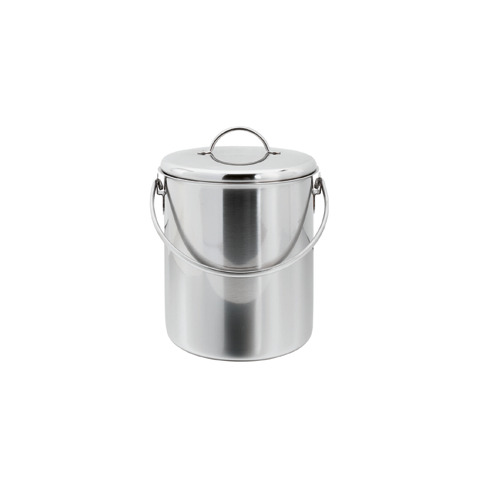 Milchkessel mit Deckel Inox<br>