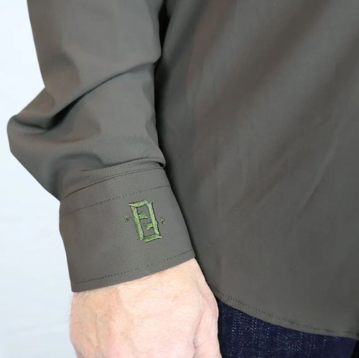 Army Green Shirt Homme <br>