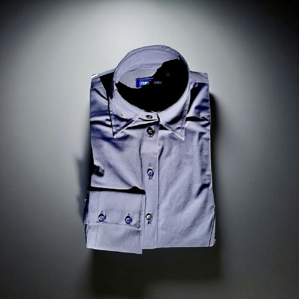 Blue Black Shirt Femme<br>