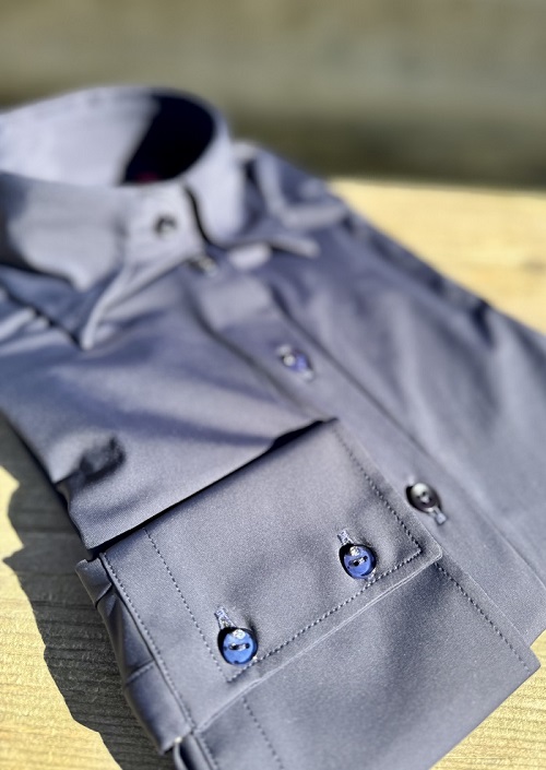 Blue Black Shirt Femme<br>
