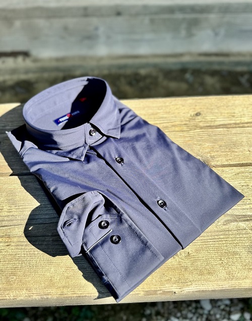 Blue Black Shirt Homme<br>