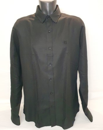 Oxford Black Shirt Homme<br>