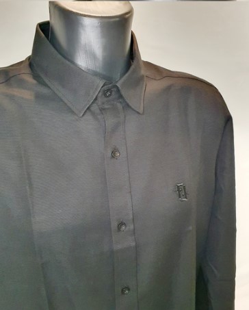 Oxford Black Shirt Homme<br>