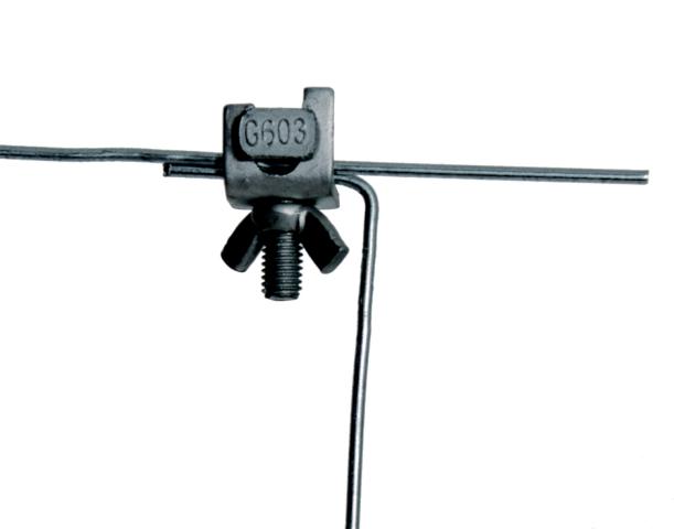 Drahtklemme (gebogen, 10 St&uuml;ck, einschl. Fl&uuml;gelmutter)<br>