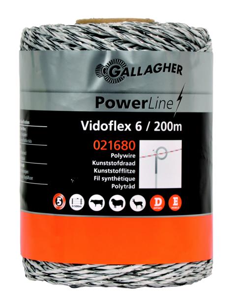 Vidoflex 6 (weiß, 200 Meter)<br>