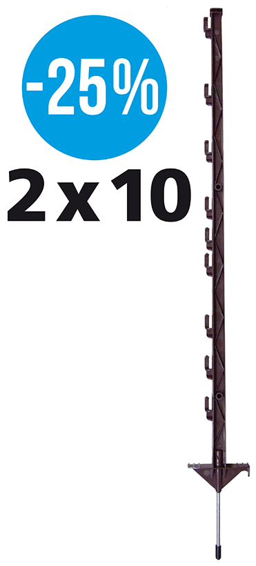 Duopack Vario Pfahl 1,00m Terra (2x10)<br>