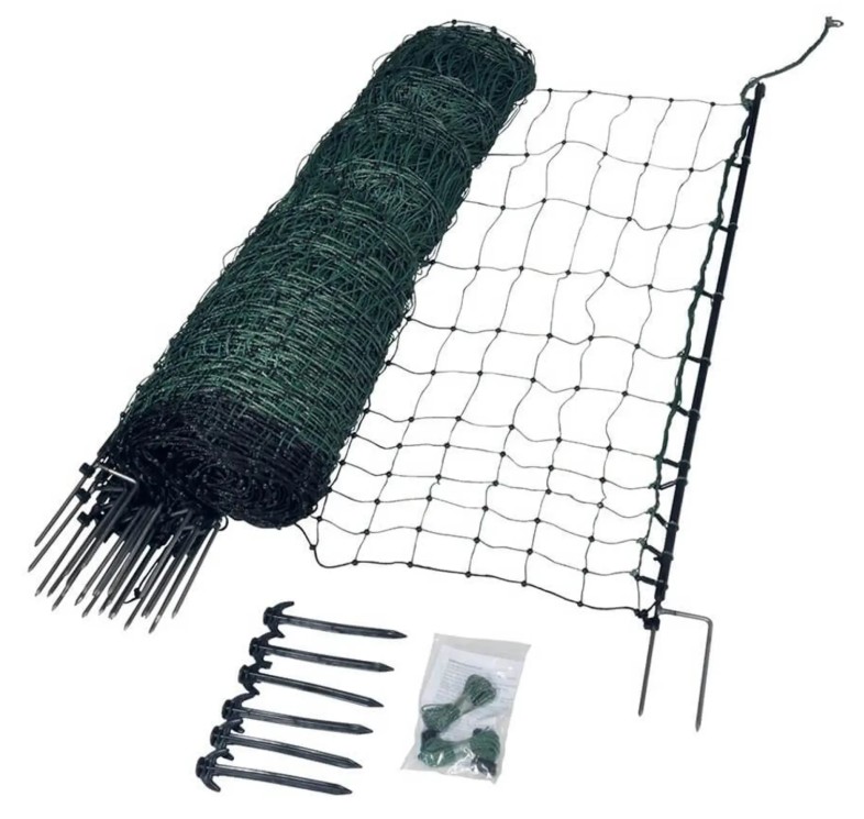 H&uuml;hnernetz, Doppelspitze, 112cm, 50m<br>