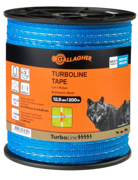 TurboLine Breitband 12,5mm 200m blau<br>