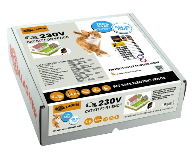 Elektrozaun kit f&uuml;r Katzen M35 230V<br>
