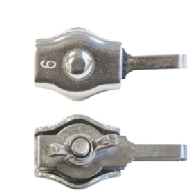 Cord-Clip mit Fl&uuml;gelmutter (4)<br>