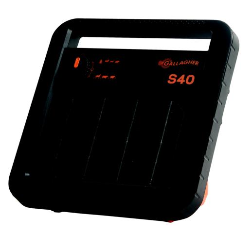S40 Solar-Weidezaungerät mit Batterie<br>