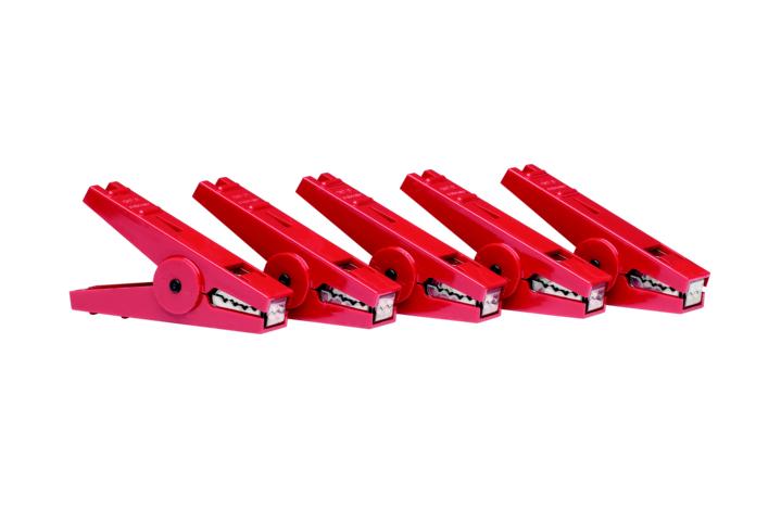 Crocodile clip Red (5)<br>