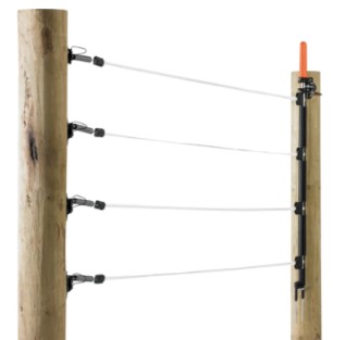 Mehrdr&auml;htiges Torset,  Wei&szlig; (4 Stromleiter, 12,5mm, 6 Meter)<br>