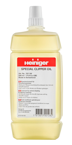 Spezialoel Heiniger 500 ml.<br>