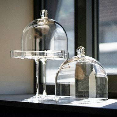 Etagère mit Cloche Hergiswil<br>