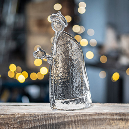 Balthasar gross Hergiswil<br> Figur, Grösse: Balthasar (rechts, mit Turban / seitlich) 105 x 235 mm