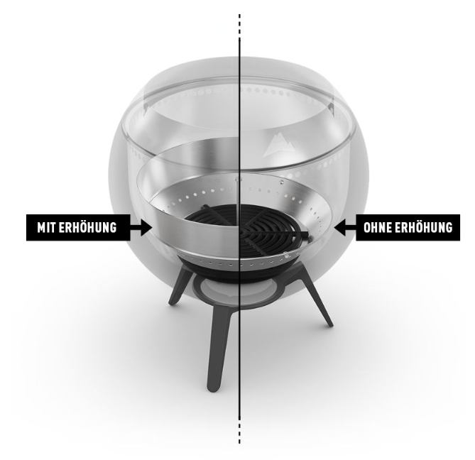 Erh&ouml;hung f&uuml;r Ascheschale<br>