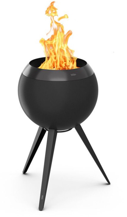 Feuerkorb schwarz mit hohem Fuss,        Moon 45<br>
