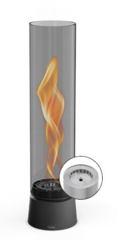 Tischfeuer schwarz, Spin air 900<br>