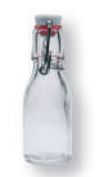 Bügelflasche 10 cl<br> Inhalt / Grösse: 10 cl, H 14,5 cm, Ø 4.7 cm