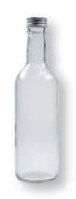 Spirituosenflasche 50 cl<br> Inhalt / Grösse: 50 cl, H 24.9 cm, Ø 68 mm